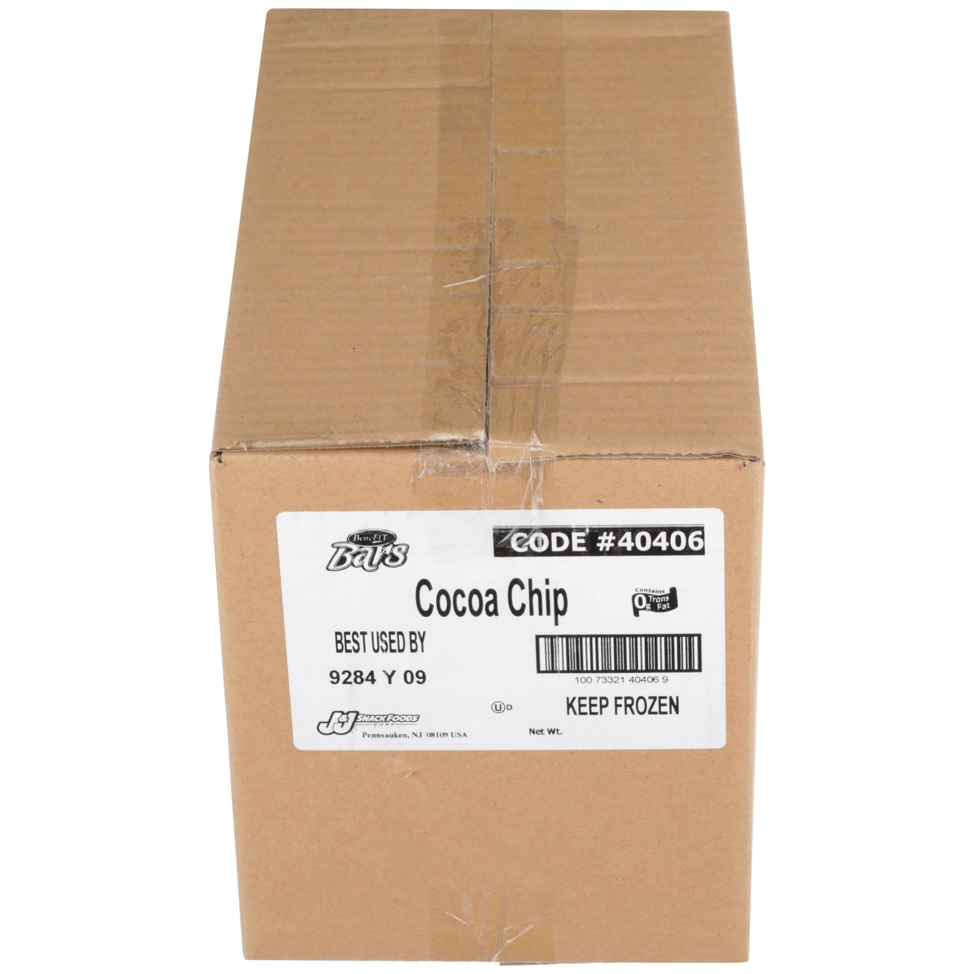 Readi-Bake Benefit Cocoa Chip Bar 2.5 Ounce Size - 48 Per Case.