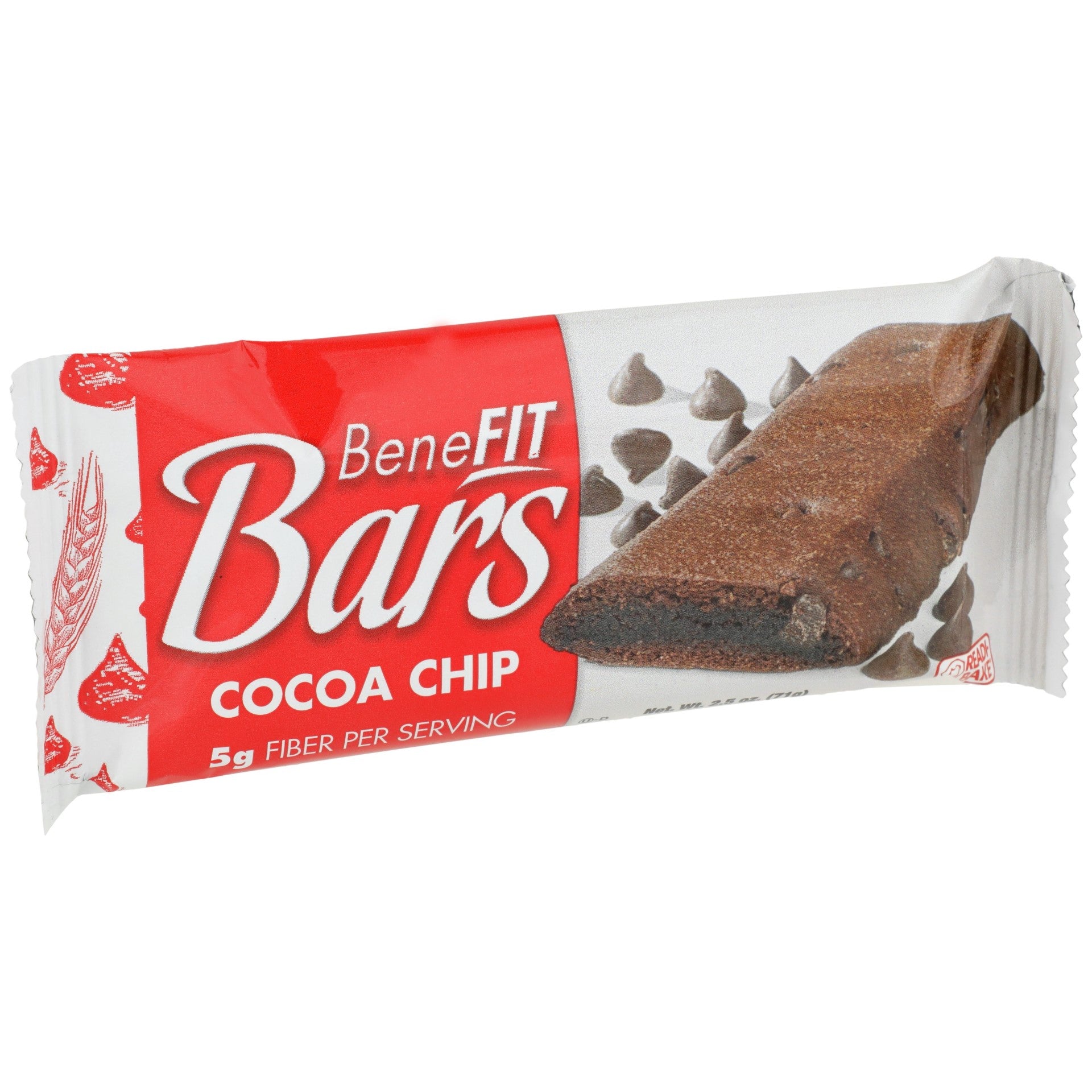 Readi-Bake Benefit Cocoa Chip Bar 2.5 Ounce Size - 48 Per Case.