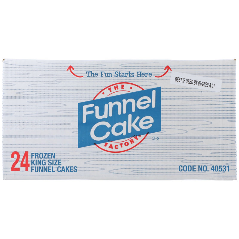 Funnel Cake Factory Frozen Funnel Cake 8.5 In - 24 Per Case.