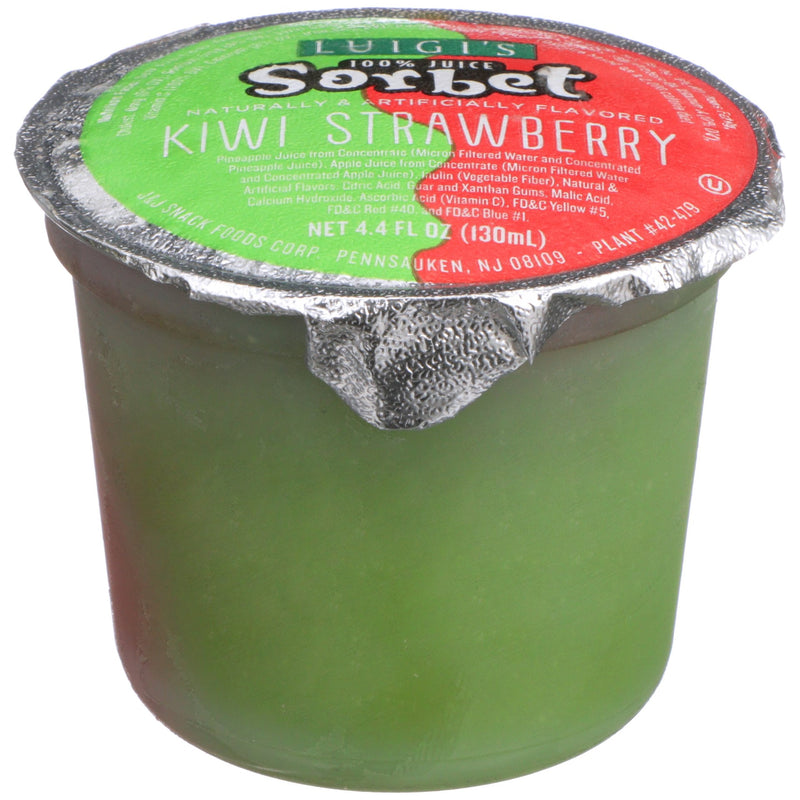 Luigi Strawberry Kiwi Sorbet Cups 4.4 Fluid Ounce - 96 Per Case.