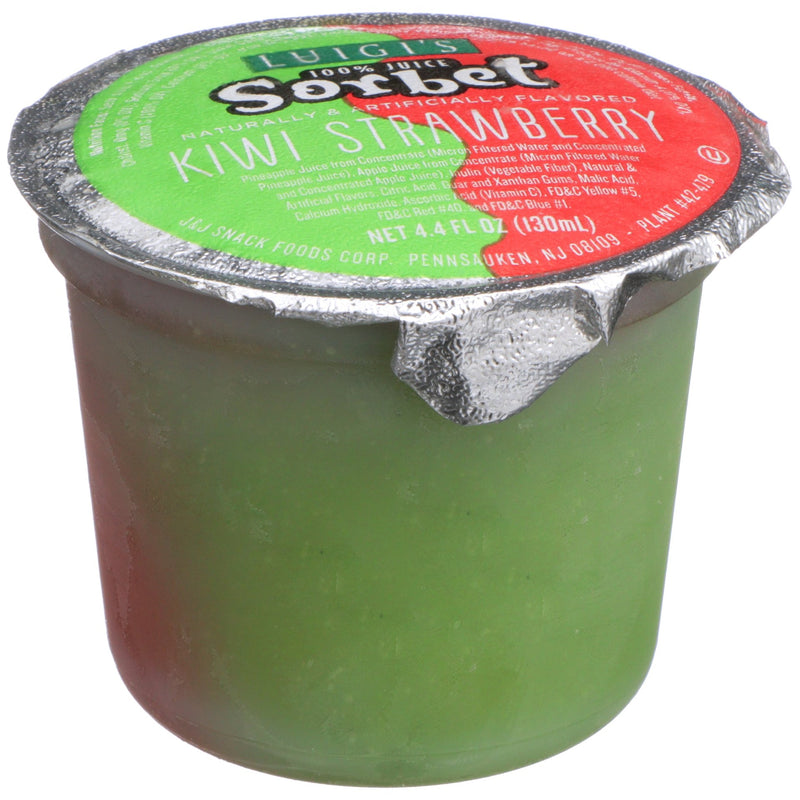 Luigi Strawberry Kiwi Sorbet Cups 4.4 Fluid Ounce - 96 Per Case.