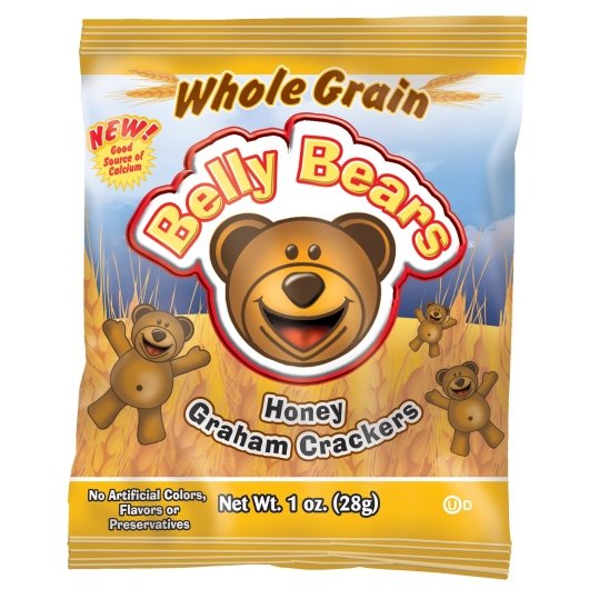Readi-Bake 51% Whole Grain Honey Belly Bears 1 Ounce Size - 200 Per Case.