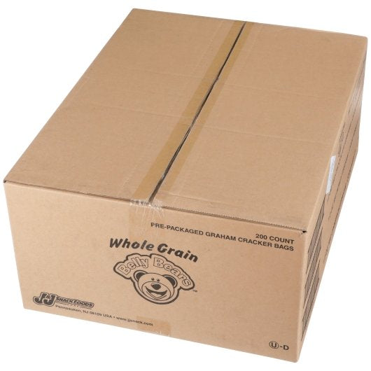 Readi-Bake 51% Whole Grain Honey Belly Bears 1 Ounce Size - 200 Per Case.
