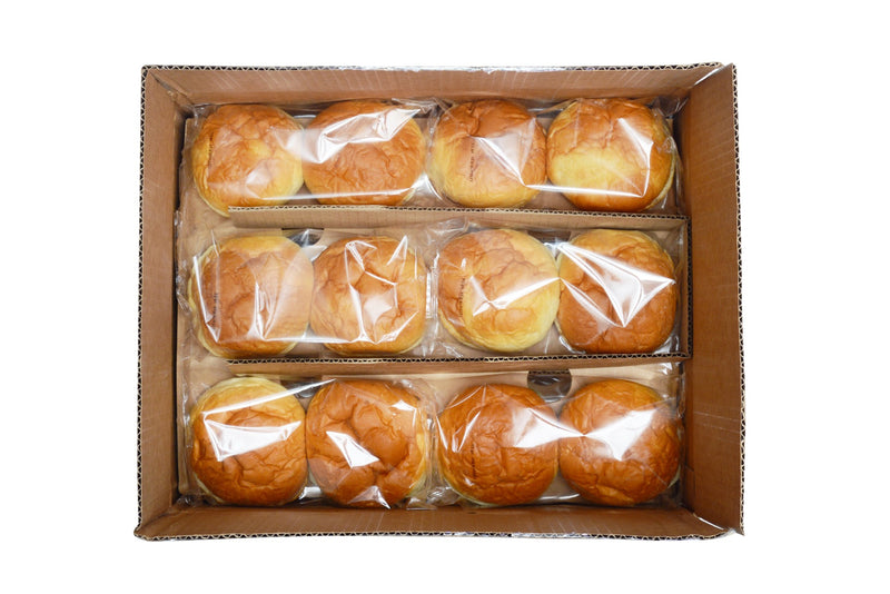 Little Island 4" Foodservice Burger Bun 2 Count Packs - 30 Per Case.