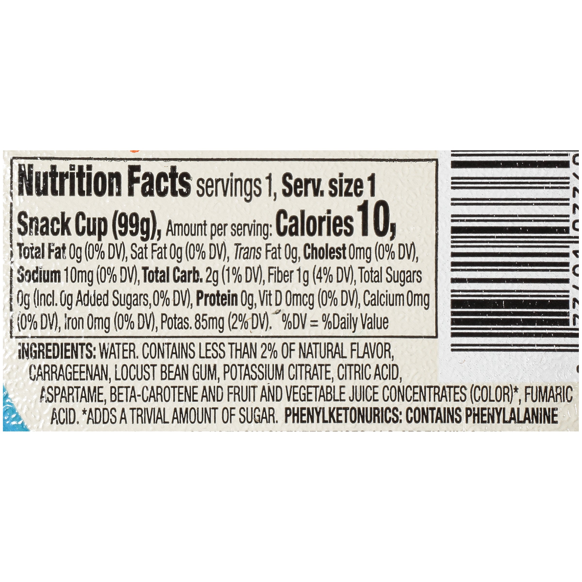 Kozy Shack® Sugar Free Orange Smartgels® 3.5 Ounce Size - 48 Per Case.