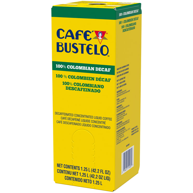 Bustelo Colombian Decaffeinated 1.25 Liter - 2 Per Case.