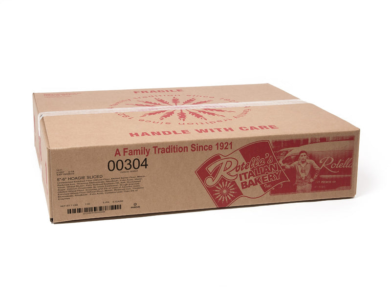 Bread Hoagie Sliced White 5" 6 Count Packs - 9 Per Case.