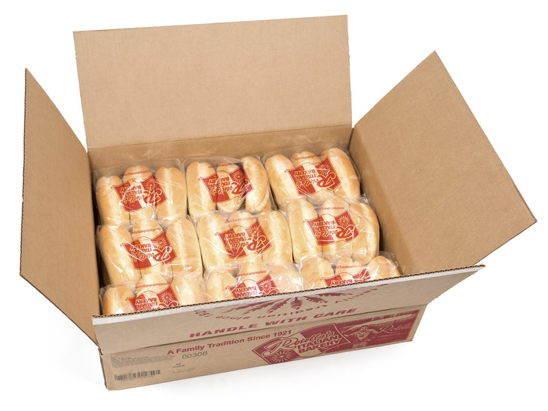 Bread Split Top 5" Hoagie 6 Count Packs - 9 Per Case.