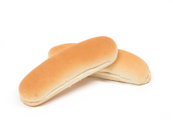 Bread Hoagie Solid White 8" 6 Count Packs - 6 Per Case.
