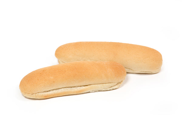 Bread Hoagie Sliced White 8" 6 Count Packs - 6 Per Case.