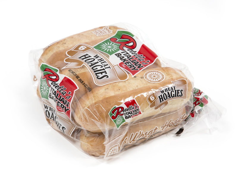 Bread Hoagie Sliced Wheat 6" 6 Count Packs - 6 Per Case.