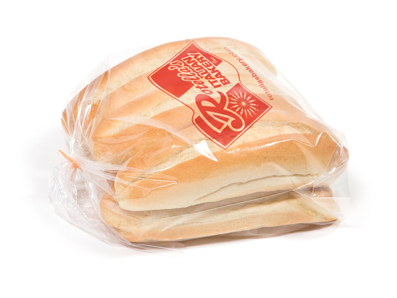 Bread Hoagie Split Top 8" 6 Count Packs - 6 Per Case.