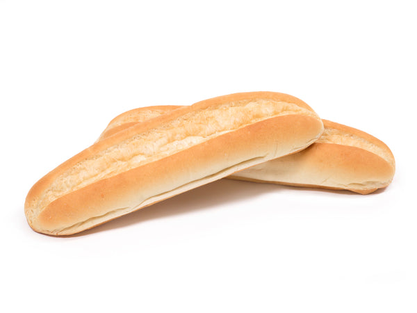 Bread White Sub 2" 4 Count Packs - 6 Per Case.