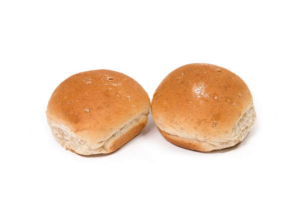 Bread Dinner Roll Round Wheat 12 Count Packs - 8 Per Case.