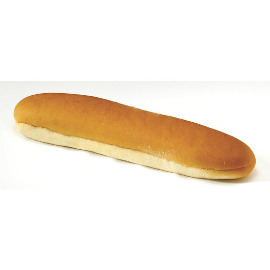 Bun Sliced Foot Long Hot Dog Frozen 20 Ounce Size - 64 buns in a case