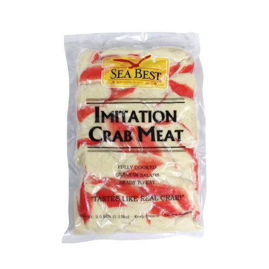 Frozen Seafood Packer Crabmeat Imitation Flake 2.5 Pound Each - 12 Per Case.