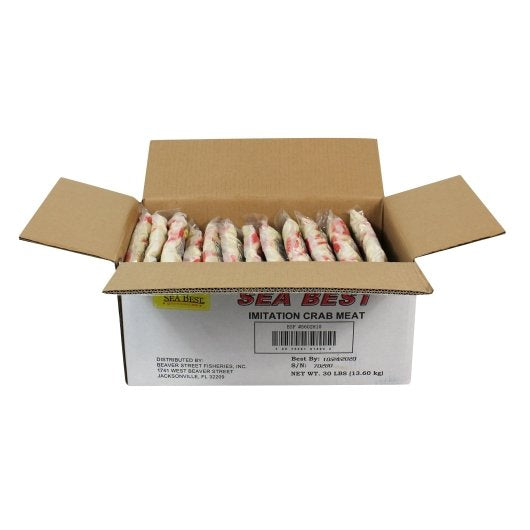 Frozen Seafood Packer Crabmeat Imitation Flake 2.5 Pound Each - 12 Per Case.