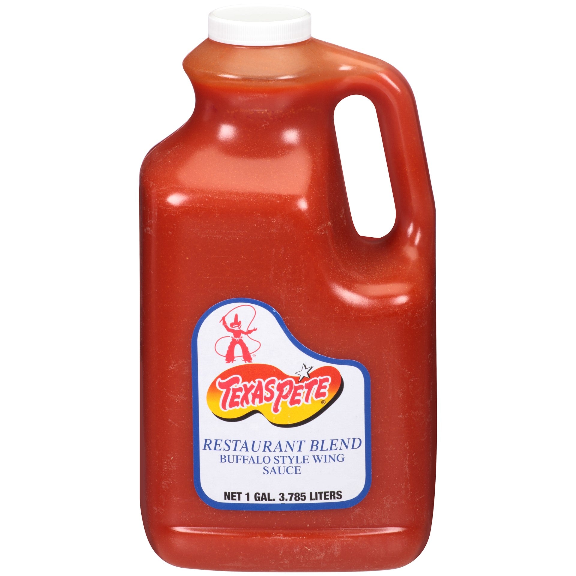 Texas Pete Sauce Restaurant Blend Wing 1 Gallon - 4 Per Case.