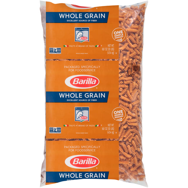 Rotini Whole Grain Barilla Packusa 160 Ounce Size - 2 Per Case.