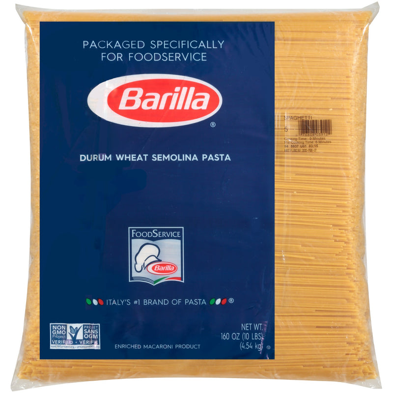 Spaghetti Barilla USA 160 Ounce Size - 2 Per Case.