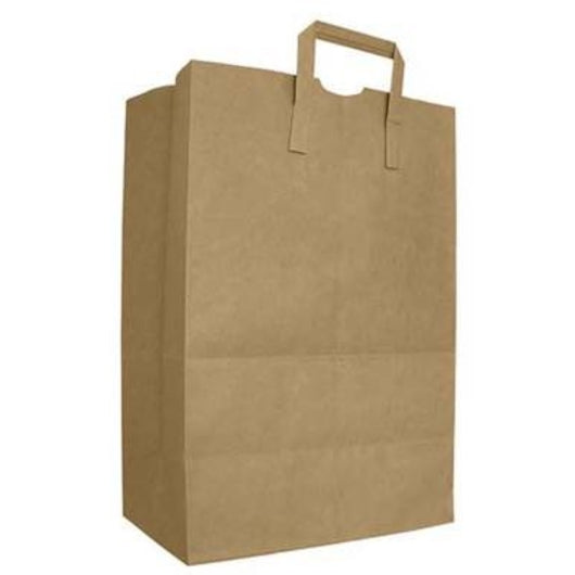 Ajm Bag 70# Kraft Bag With Handle, 300 Count Per Case
