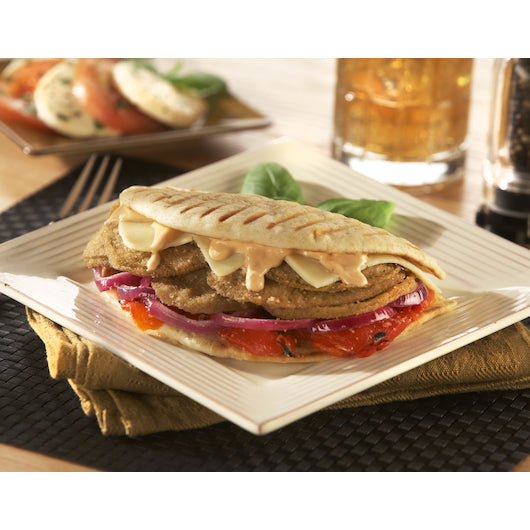 Celentano 1/4 Inch Breaded Peeled Naples Cut Eggplant Cutlet, 5 Pounds - 2 per case