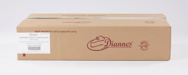 Dianne's Cheesecake Supreme Vanilla Slice 96 Ounce Size - 2 Per Case.
