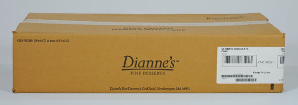 Dianne's Cake Ultimate Chocolate Cake 90 Ounce Size - 2 Per Case.