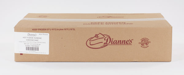 Dianne's Cake Hot Fudge Sundae Cheesecake 96 Ounce Size - 2 Per Case.