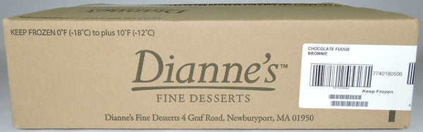 Dianne's Brownie Chocolate Fudge Brownie 52 Ounce Size - 4 Per Case.
