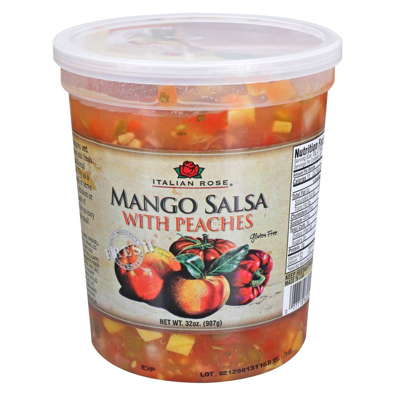 Italian Rose Mango Salsa With Peaches 32 Ounce Size - 6 Per Case.