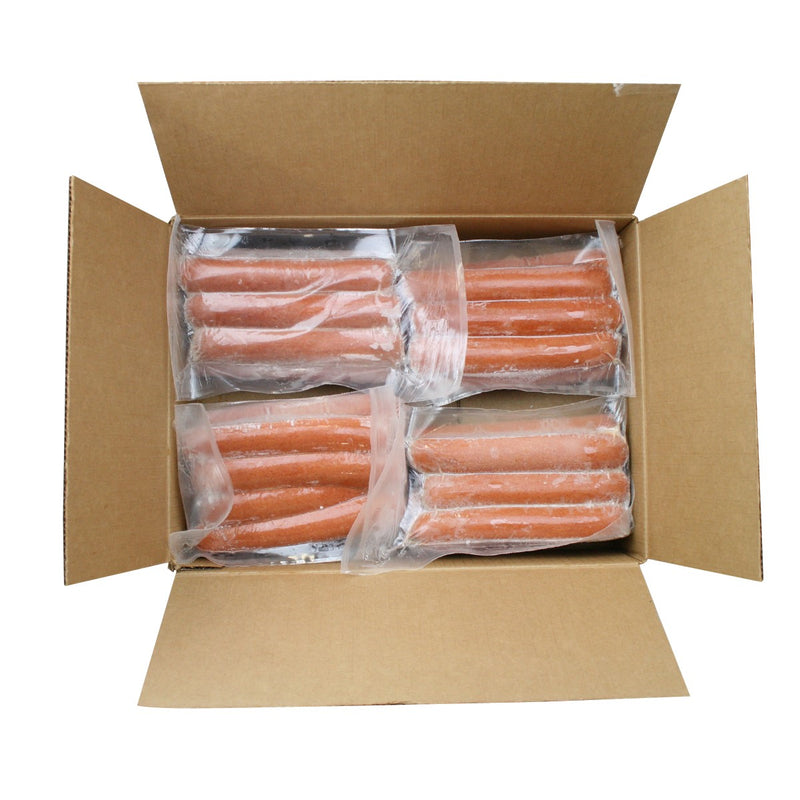 Big City Reds Fully Cooked Skinless Beefhot Dogs Packages 2.6 Ounce Size - 60 Per Case.