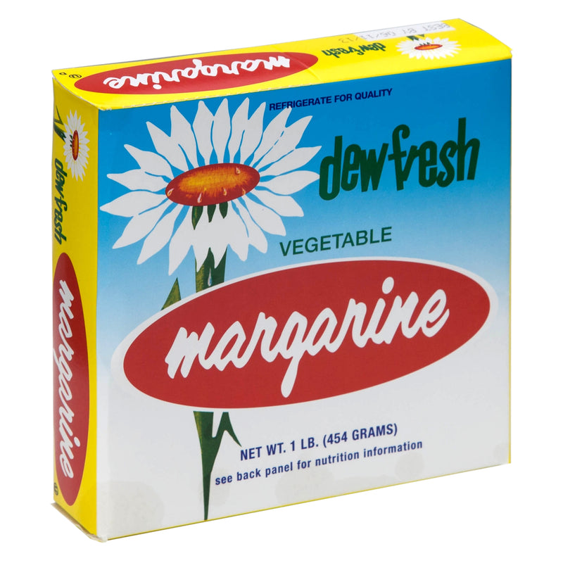 Dew Fresh Vegetable Oil Margarine Quarters 1 Pound Each - 30 Per Case.
