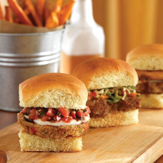 Gardenburger Veggie Burgers Malibu 3.2 Ounce Size - 48 Per Case.