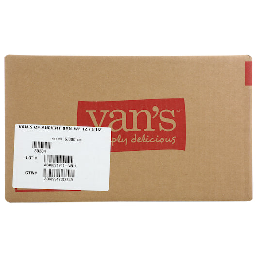 Van's Waffle Ancient Grain Gluten Free 8 Ounce Size - 12 Per Case.