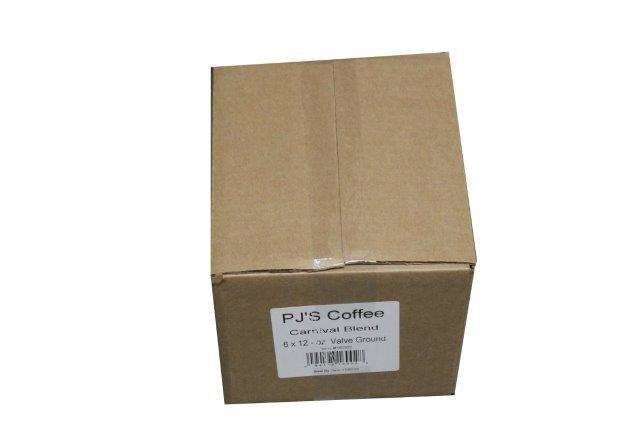 Pj's Coffee Of New Orleans Carnival Blend Ground Coffee 12 Ounce Size - 6 Per Case.