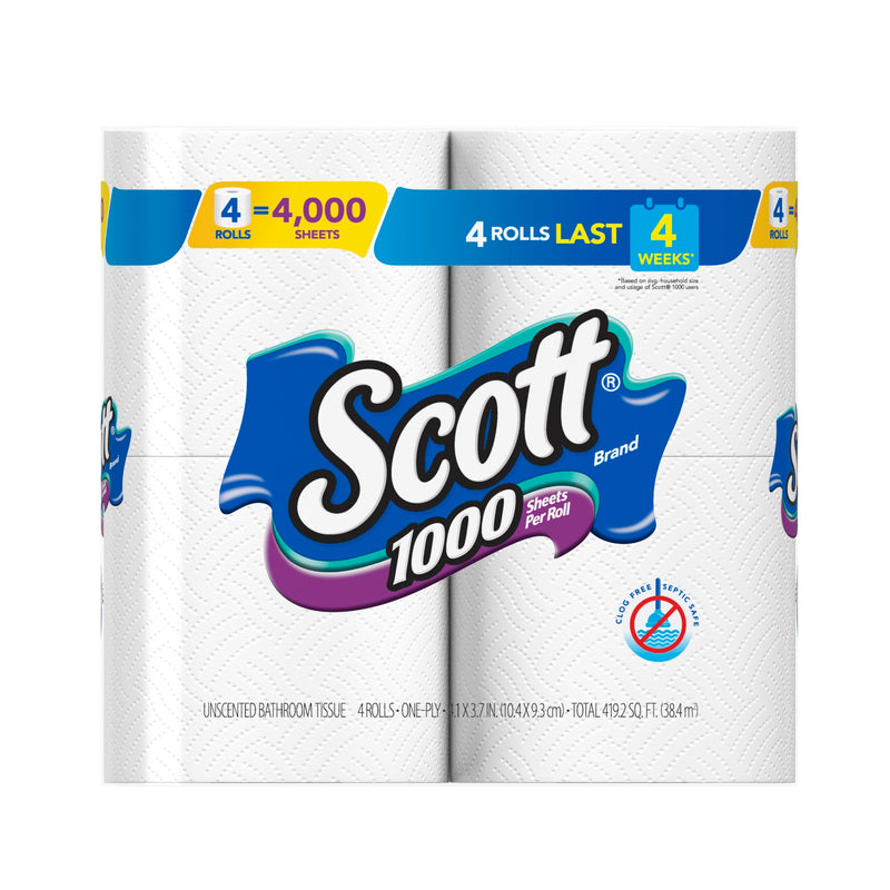 Scott Bath Tissue Fsc Mix Sgsna Coc 4000 Count Packs - 12 Per Case.