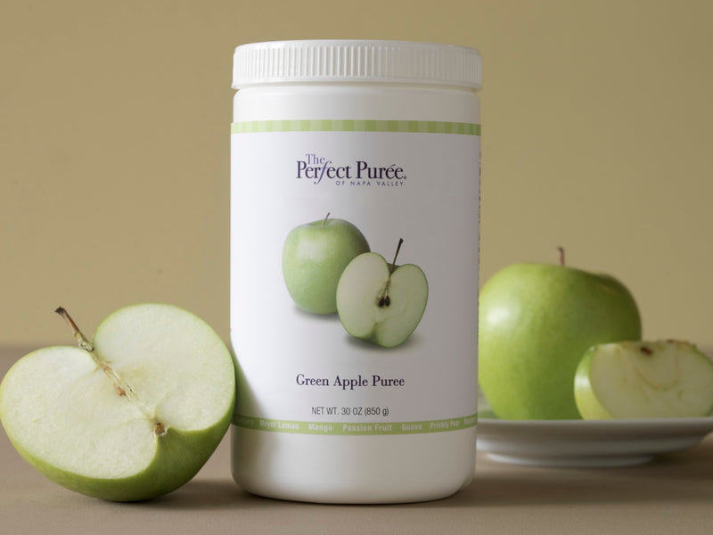 Green Apple Puree 30 Ounce Size - 6 Per Case.