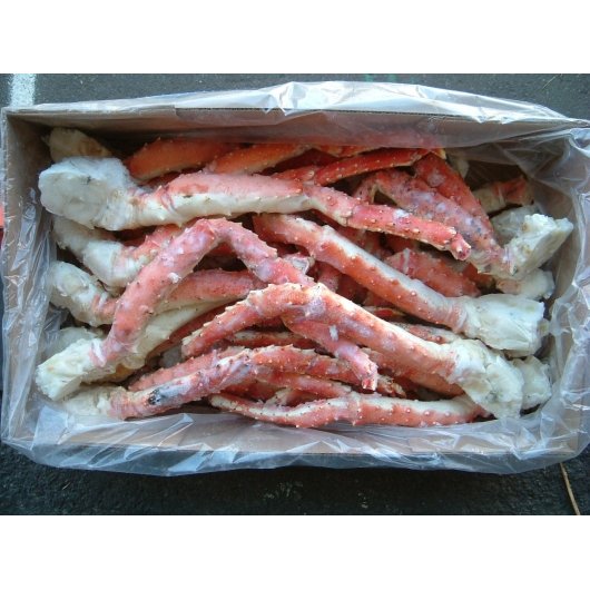 Frozen Seafood Commodity Crab Red King Leg & Claw 14 To 17 Count 20 Pound Each - 1 Per Case.