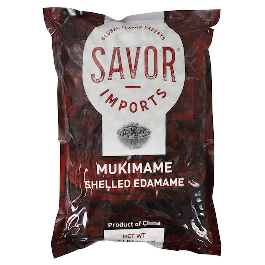 Savor Imports Mukimame Edamame Shelled 2.5 Pound Each - 6 Per Case.