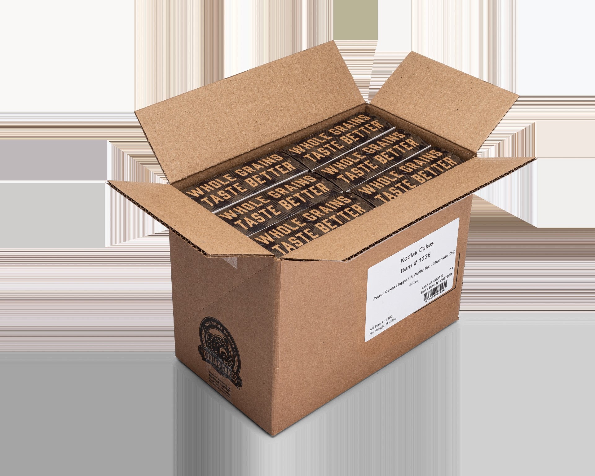 Kodiak Cakes Chocolate Chip Pancake & Wafflemix 18 Ounce Size - 6 Per Case.