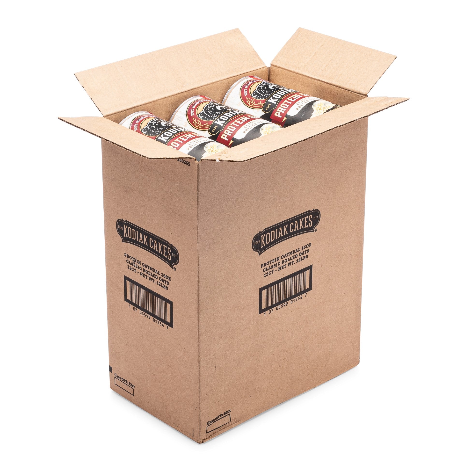 Kodiak Cakes Frontier Style Rolled Oats Oatmeal 16 Ounce Size - 12 Per Case.