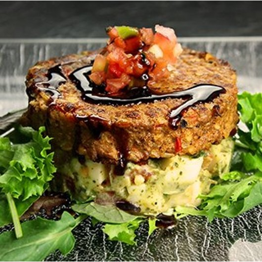 Franklin Farms Peppadew Veggie Burger 36 Count Packs - 1 Per Case.