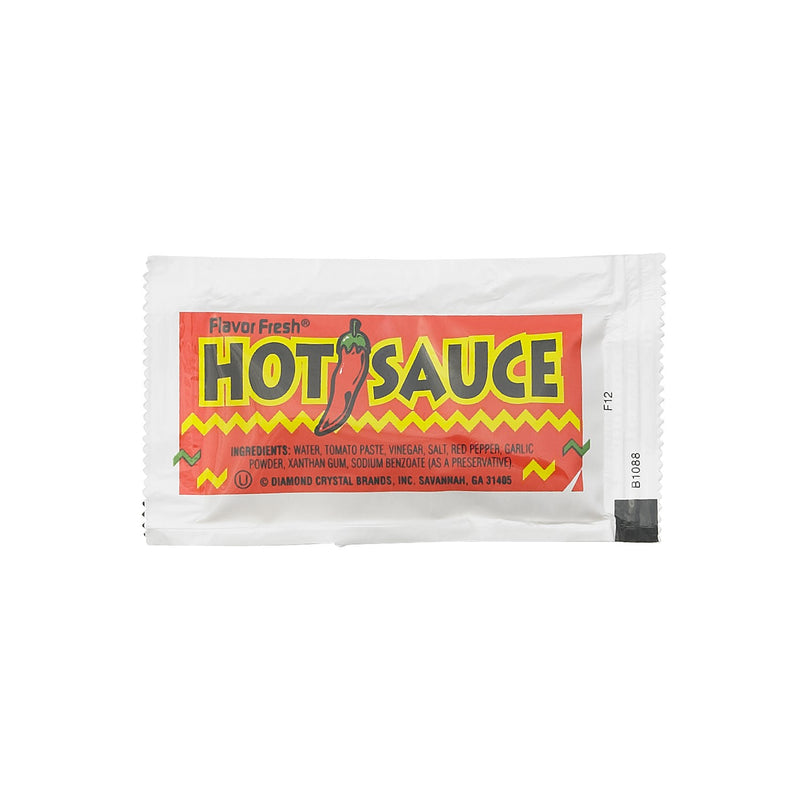 Flavor Fresh Hot Sauce Pouch Gr 7 Grams Each - 200 Per Case.
