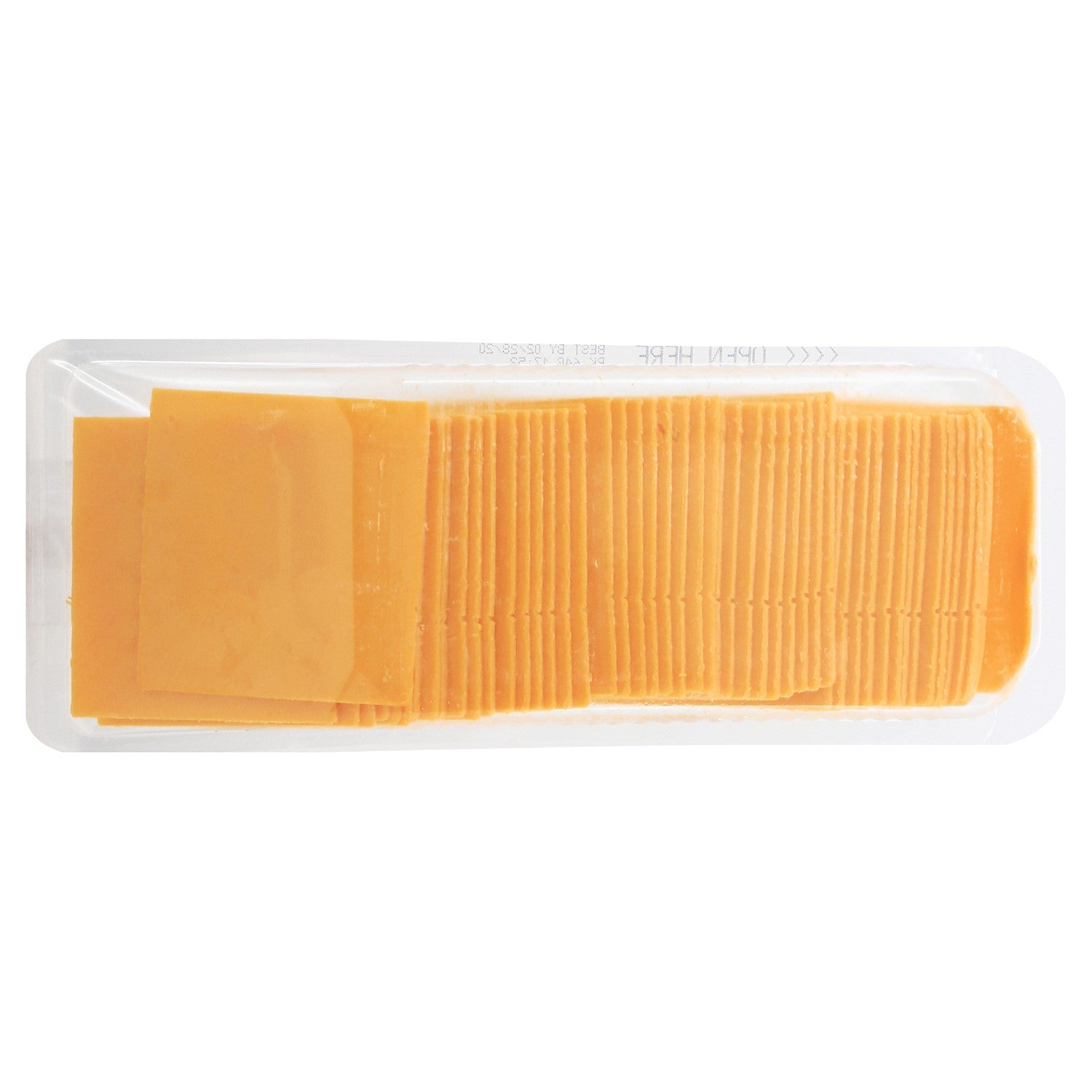 Cheese Sos Sharp Cheddar Slices 2.5 Pound Each - 4 Per Case.