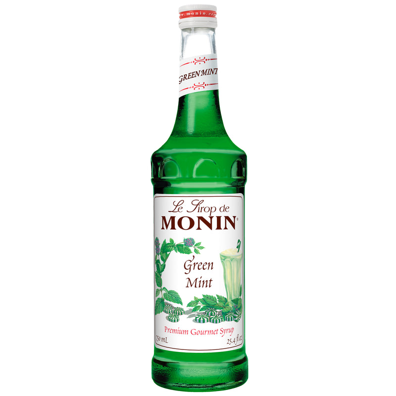 Monin Green Mint 750 ML - 12 Per Case.