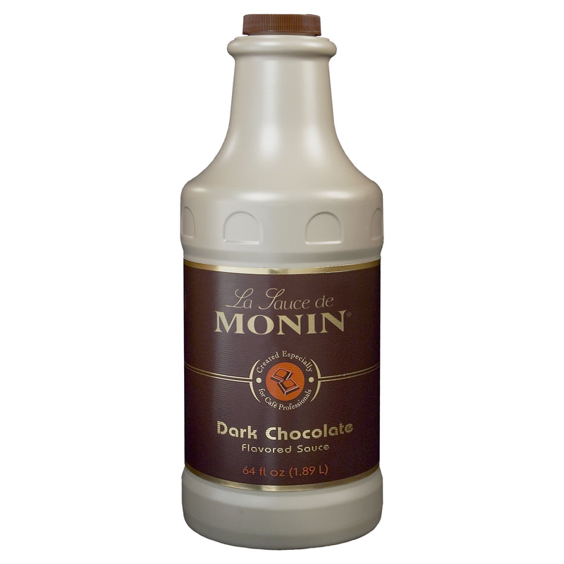 Monin Dark Chocolate Sauce 64 Ounce Size - 4 Per Case.