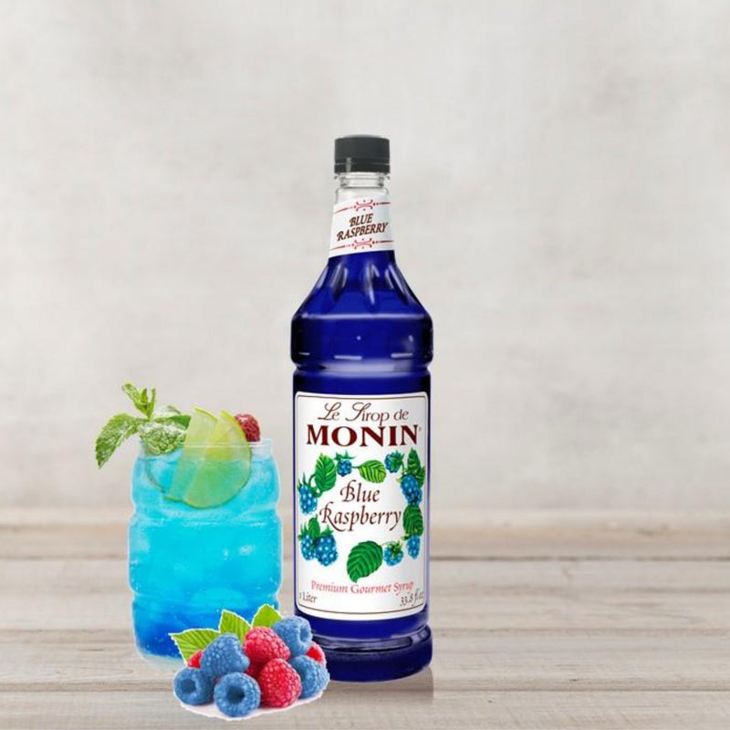 Monin Blue Raspberry 1 Liter - 4 Per Case.