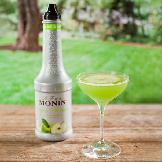 Monin Granny Smith Apple Puree, 1 Liter - 4 Per Case.