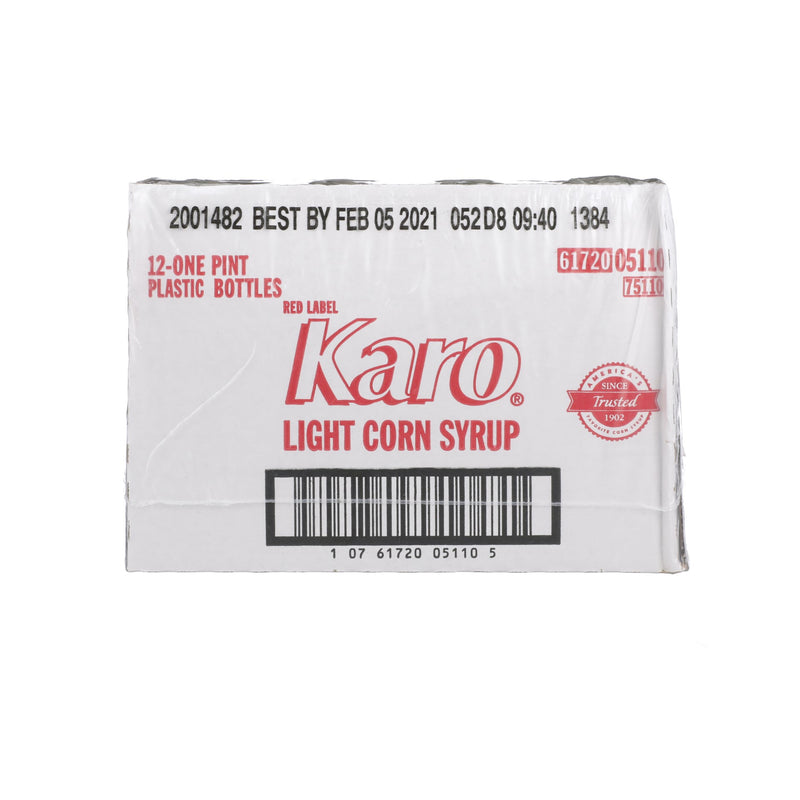 Karo Corn Syrup Light 16 Fluid Ounce - 12 Per Case.